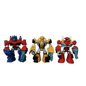 3 Playskool Transformers Rescue Bots: Optimus Prime, Heatwave & Bumblebee